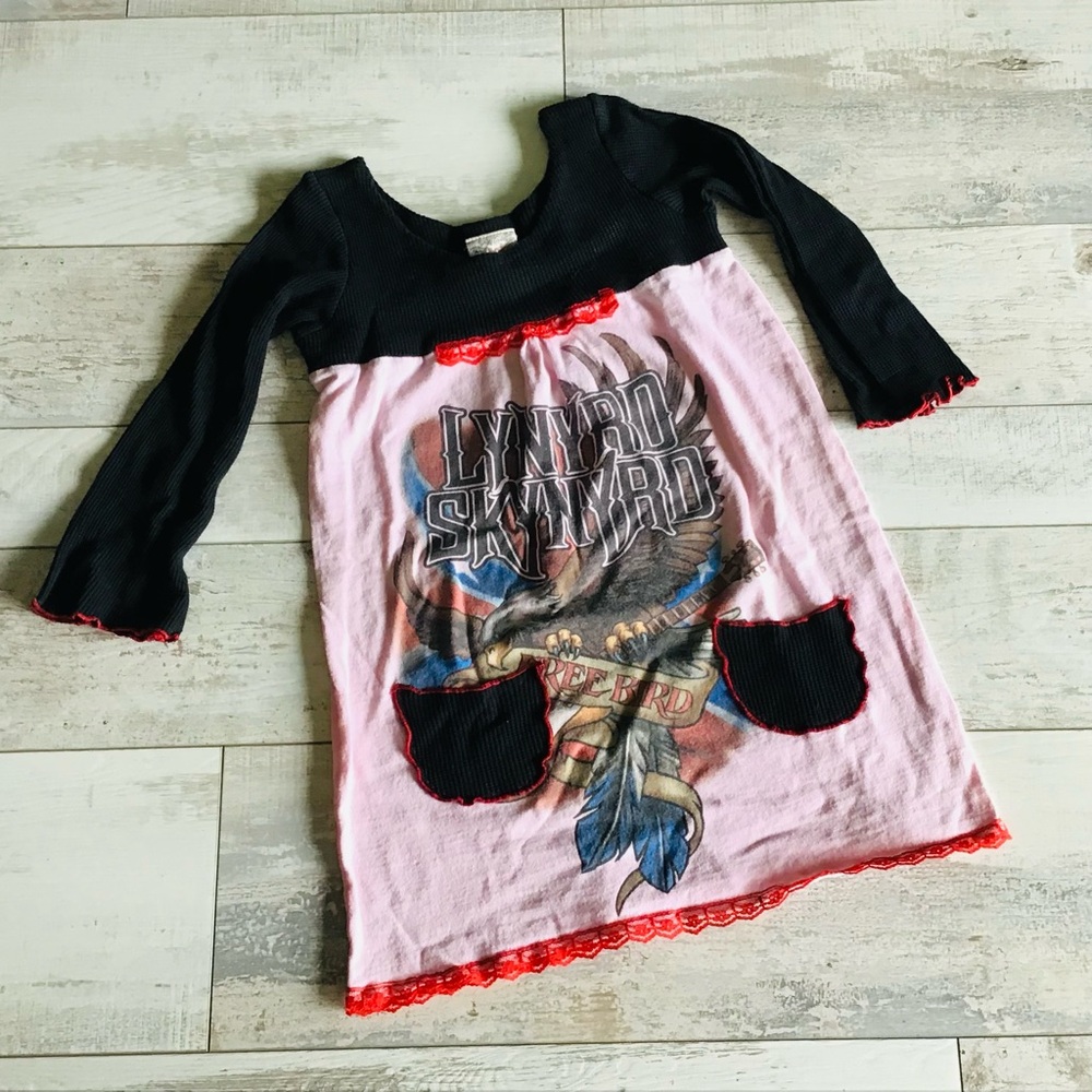 KAOS Upcycled Lynyrd Skynyrd OOAK Dress Sz 6